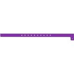 1/2" Wide Super Plastic Wristband - Grape 527