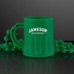 Buy 1 oz. Green Mug Shot Glass on Bead Necklace