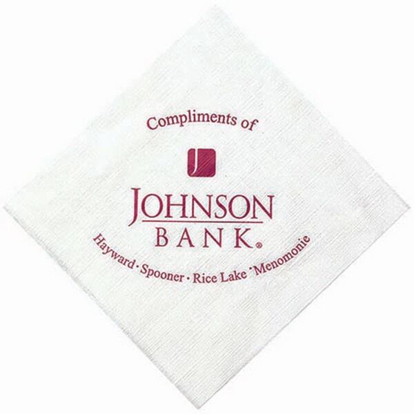 Main Product Image for 5"X5" White Linen Embossed Beverage Napkins - The 500 Line