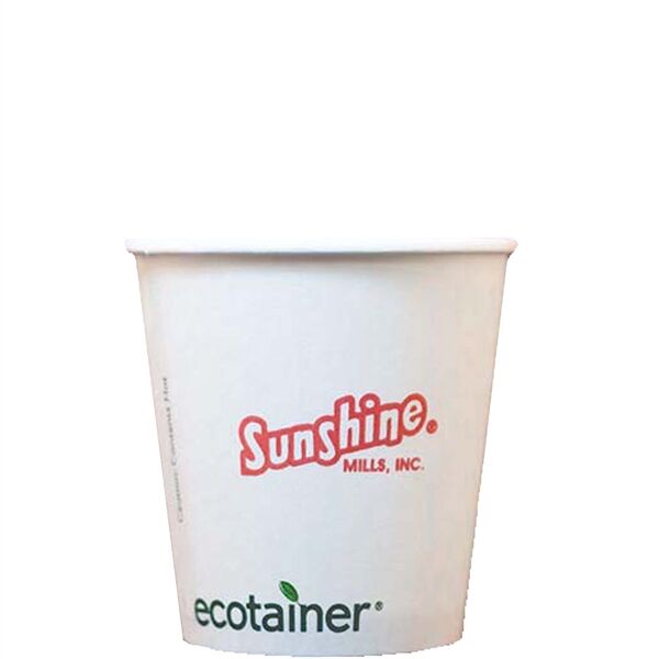 Main Product Image for 10 Oz Eco-Friendly Solid White Cups - The 500 Line