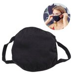 100% Cotton 4-Layer Reusable Adjustable Custom Face Mask - Black