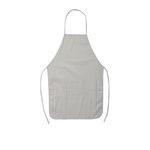 100% Cotton Canvas Apron - White