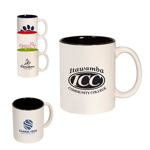 Main Product Image for Promotional 11 Oz Two Tone C-Handle Mug