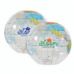 12" Globe Beach Ball - Clear -  