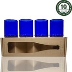 12 oz 4 Pack of Cobalt Glasses - Cobalt Blue