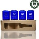 Buy Quatro 12 Oz Glasses 4 Pack - Cobalt