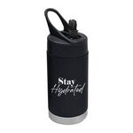 12 Oz Wyatt Stainless Steel Tumbler - Black