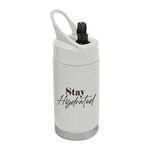 12 Oz Wyatt Stainless Steel Tumbler - White