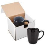 12 oz. Contemporary Challenger Cafe Ceramic Mug - Black