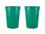 12 oz. Smooth Wall Plastic Stadium Cup - Kelly Green