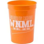 12 oz. Smooth Wall Plastic Stadium Cup - Orange