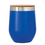 12 Oz. Vinay Stemless Wine Glass With Bamboo Lid -  