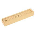 12- Piece Colored Pencil Set In Wooden Ruler Box -  