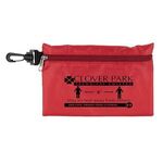 12 Piece Safety Kit in Zipper Pouch with Carabiner Attachmen -