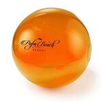 12" Translucent Beach Ball - Orange