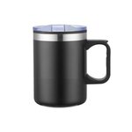 14 Oz. Double Wall Camping Mug with Handle - Black