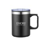 14 Oz. Double Wall Camping Mug with Handle - Black