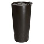 14 oz. Double Wall Ceramic Textured Tumbler - Matte Black