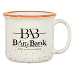 15 Oz. Blaze Campfire Mug - White With Orange