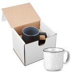 15 oz. Campfire Ceramic Mug in Individual Mailer - White