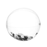 16" Black and White Confetti Beach Ball