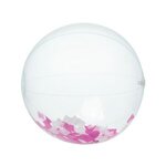 16" Pink and White Confetti Beach Ball