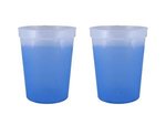 16 oz. Color Changing Smooth Plastic Stadium Cup - Frost To Blue
