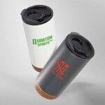 16 oz. Cork Bottom Travel Tumbler -  