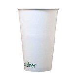 16 Oz. Eco-Friendly Solid White Cups - White