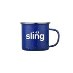 16 Oz. Enamel Camping Mug with SS Rim -  