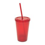 16 oz. Semi-Pro Tumbler - Translucent Red