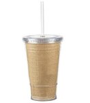 16 oz. Slurpy Acrylic Tumbler with Burlap Insert -  