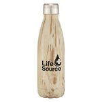 16 Oz. Stainless Steel Swig Woodtone Bottle -  