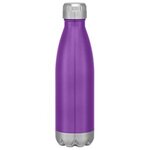 16 Oz. Swiggy Stainless Steel Bottle Gift Set - Purple