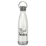 16 Oz. Swiggy Stainless Steel Bottle With Bamboo Lid -  