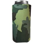 16 oz. Tall Boy Scuba Coolie - Green Camo