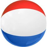 16" Red-White-Blue Beach Ball - Red-white-blue