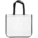 16" x 14" Laminated Full-Color Tote Bag - White