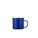 16oz Enamel mug with Stainless Steel rim -  