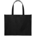 16x12" Eco-Friendly 80GSM Non-Woven Tote - Black