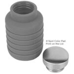 17 oz Collapsible Silicon Water Bottle -  