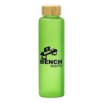 17 Oz. Belle Glass Bottle With Bamboo Lid -  