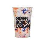 17 oz. Confetti Stadium Cup - Orange/Blue