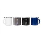 18 oz enamel coated Camper mug - Black