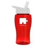 18 oz. Bottle - Handle Straw Lid -  