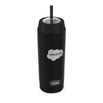 18 oz. Thermos Double Wall Stainless Steel Tumbler with Straw -  