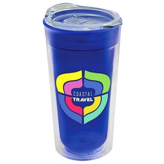 Main Product Image for 18 Oz Transparent Tumbler - Clear Slide Lid - Digital