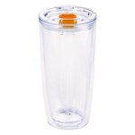 19 Oz. Everest Clarity Tumbler - Clear-orange