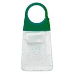 1.35 Oz. Hand Sanitizer With Color Moisture Beads - Clear with Green