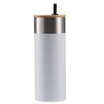 20 oz Stainless Steel Tumbler with Bamboo Lid 